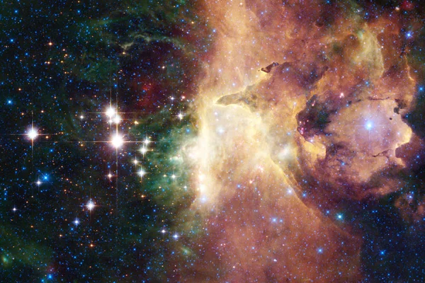 Impresionante Galaxia Espacio Exterior Campos Estelares Del Cosmos Infinito Elementos — Foto de Stock
