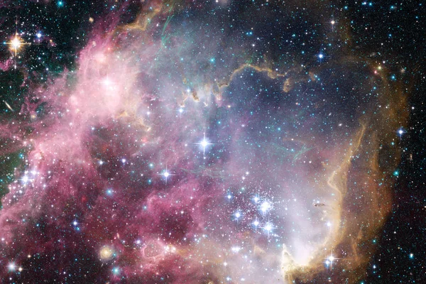 Ködök Sok Csillag Világűrben Kép Nasa Berendezett Elemei — Stock Fotó