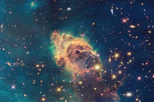 Universum Vol Sterren Nevel Melkweg Kosmische Kunst Science Fiction Behang — Stockfoto