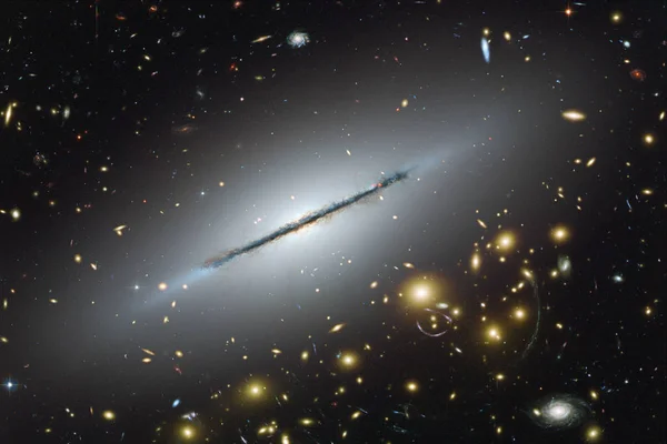 Estrelas Cheias Universo Nebulosa Galáxia Arte Cósmica Papel Parede Ficção — Fotografia de Stock