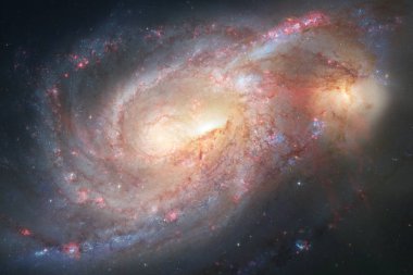 Nebulanın, galaksiler ve yıldızlar güzel kompozisyon. Derin uzay sanat. Nasa tarafından döşenmiş bu görüntü unsurları.