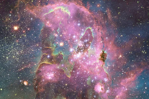 Landscape of star clusters. Beautiful image of space. Cosmos art. Elements of this image furnished by NASA.