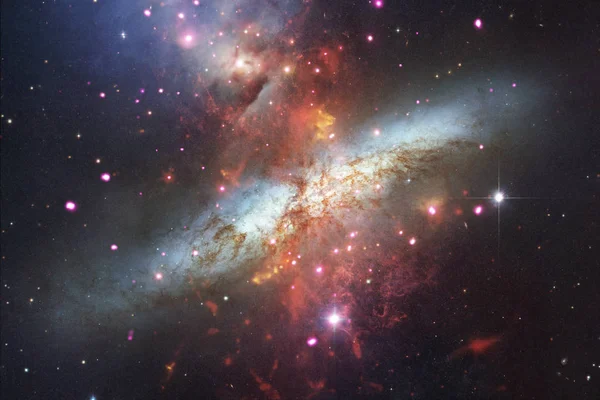 Νεφελώματα Και Αστέρια Στο Βαθύ Διάστημα Κοσμική Τέχνη Ταπετσαρία Επιστημονικής — Φωτογραφία Αρχείου