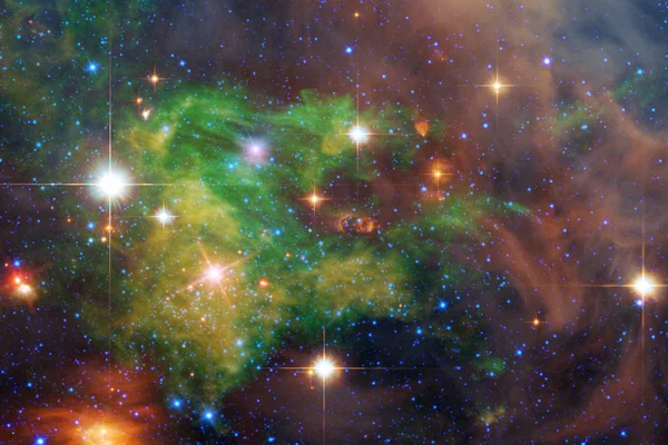 Nebulosas Galáxias Estrelas Bela Composição Arte Espacial Profunda Elementos Desta — Fotografia de Stock