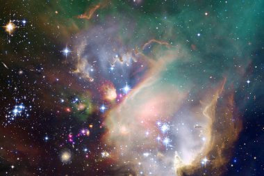 Derin uzay. Yüksek çözünürlüklü bilim kurgu fantezisi duvar kağıdı için idealdir. Bu görüntünün elementleri NASA tarafından desteklenmektedir