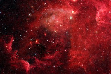 Nebula ve galaksiler uzayda. Bu görüntünün elementleri NASA tarafından desteklenmektedir.