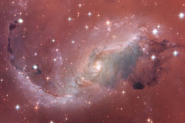 Arte Del Espacio Exterior Nebulosas Galaxias Estrellas Brillantes Hermosa Composición — Foto de Stock