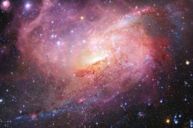 Güzel galaksi uzayda bir yerde. Nasa tarafından döşenmiş bu görüntü unsurları.