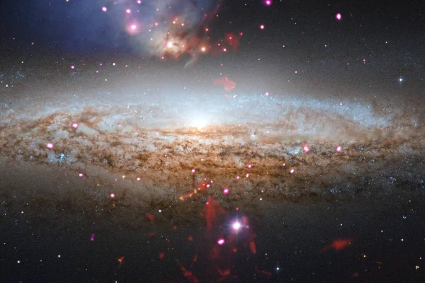 Ködök Csillagok Mély Űrben Kozmikus Művészet Sci Háttérkép Kép Nasa — Stock Fotó