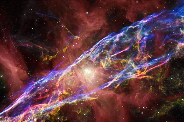 Awesome Colorful Nebula Somewhere Endless Universe Elements Image Furnished Nasa — Stock Photo, Image