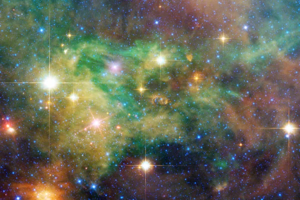 Beautiful nebula and bright stars in outer space, glowing mysterious universe. Elements of this image furnished by NASA