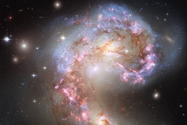 Nebulosas Galaxias Estrellas Hermosa Composición Arte Del Espacio Profundo Elementos — Foto de Stock