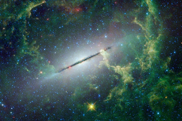 Yttre Rymden Konst Nebulosor Galaxer Och Ljusa Stjärnor Vacker Komposition — Stockfoto