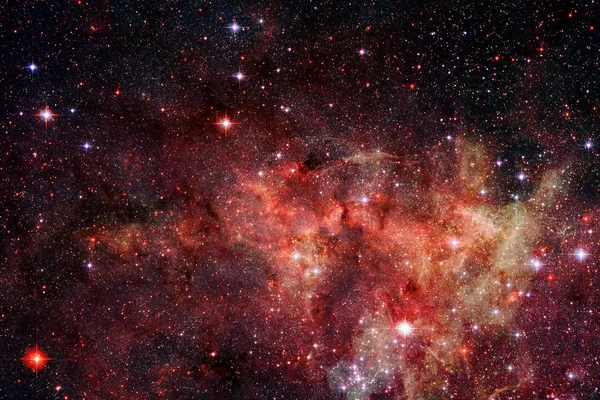 非常棒的美丽星云在外太空的某个地方 美国宇航局提供的这张图片的元素 — 图库照片