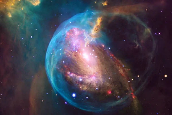 Glowing Galaxy Awesome Sciencefiction Behang Elementen Van Dit Beeld Ingericht — Stockfoto