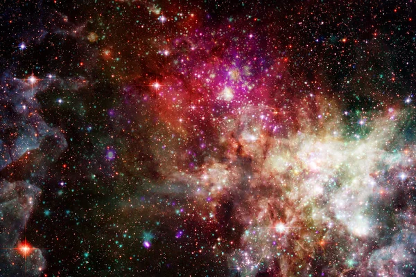 Hermoso Fondo Galaxia Con Nebulosa Polvo Estrellas Estrellas Brillantes Elementos — Foto de Stock