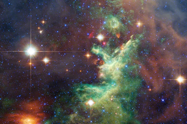 Туманности Галактики Звезды Прекрасной Композиции Глубокий Космос Элементы Этого Изображения — стоковое фото