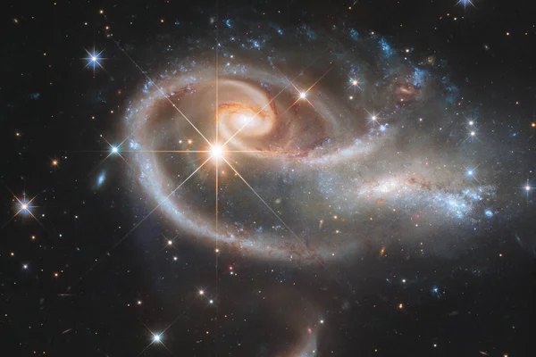 Una Galassia Nello Spazio Profondo Bellezza Dell Universo Elementi Questa — Foto Stock