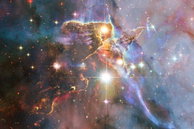 Güzel galaksi uzayda bir yerde. Nasa tarafından döşenmiş bu görüntü unsurları.