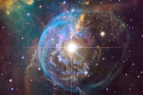 Paisaje Cósmico Colorido Fondo Pantalla Ciencia Ficción Con Espacio Exterior — Foto de Stock