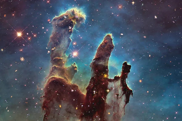 深空星团 科幻小说艺术 美国宇航局提供的这张图片的元素 — 图库照片