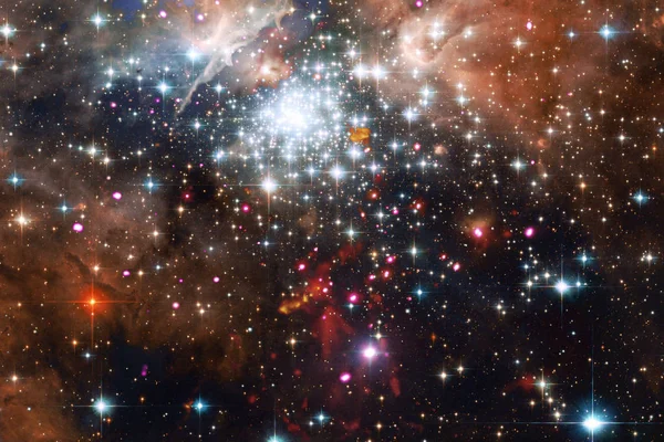 Ködök Csillagok Mély Űrben Kozmikus Művészet Sci Háttérkép Kép Nasa — Stock Fotó