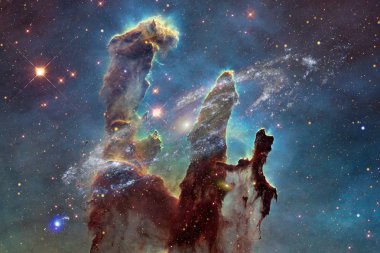 Güzel galaxy ve uzay gece yıldız. Nasa tarafından döşenmiş bu görüntü unsurları.