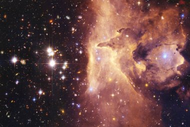 Gökada, starfield, bulutsular, derin uzay yıldız. Bilim kurgu sanat. Nasa tarafından döşenmiş bu görüntü unsurları