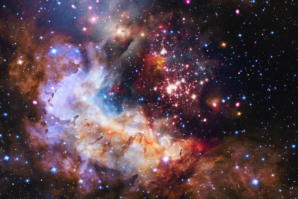 Nébuleuses Étoiles Dans Espace Lointain Art Cosmique Papier Peint Science — Photo