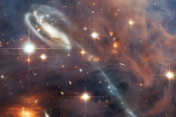 Derin uzayın harika. Milyarlarca galaksi evrende. Nasa tarafından döşenmiş bu görüntü unsurları.