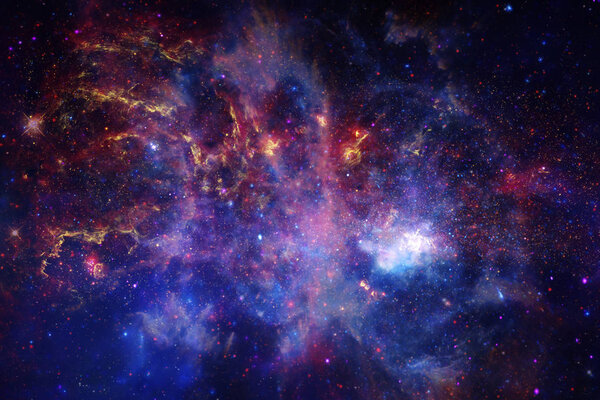 Deep space. Science fiction fantasy in high resolution ideal for wallpaper. Elements of this image furnished by NASA