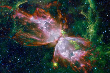 Kozmik peyzaj, sonsuz uzay ile korku veren bilim kurgu duvar kağıdı. Nasa tarafından döşenmiş bu görüntü unsurları