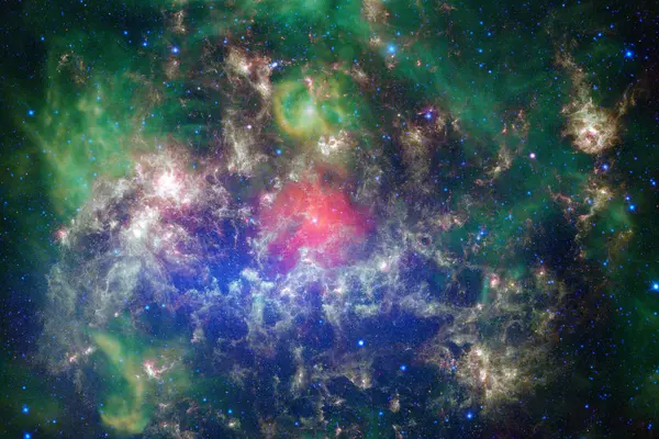 Nébuleuses Étoiles Dans Espace Univers Mystérieux Lumineux Éléments Cette Image — Photo