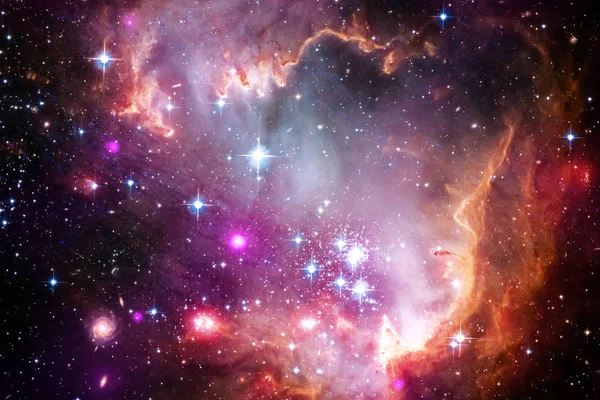 Νεφελώματα Και Πολλά Αστέρια Στο Διάστημα Στοιχεία Αυτής Της Εικόνας — Φωτογραφία Αρχείου