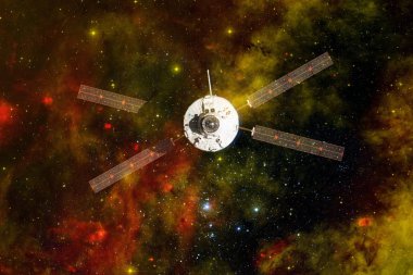 Uzay aracının uzaya fırlatma. Uzaydan güzelliği. Milyarlarca galaksi evrende. Nasa tarafından döşenmiş bu görüntü unsurları