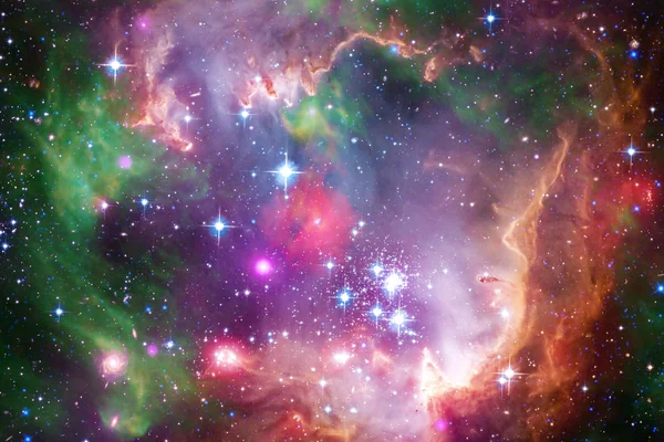 Туманности Звезды Открытом Космосе Светящаяся Таинственная Вселенная Элементы Этого Изображения — стоковое фото
