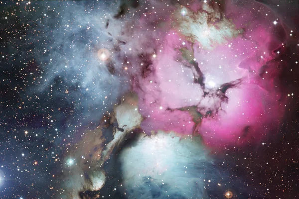 Belle Nébuleuse Étoiles Brillantes Dans Espace Extérieur Univers Mystérieux Lumineux — Photo