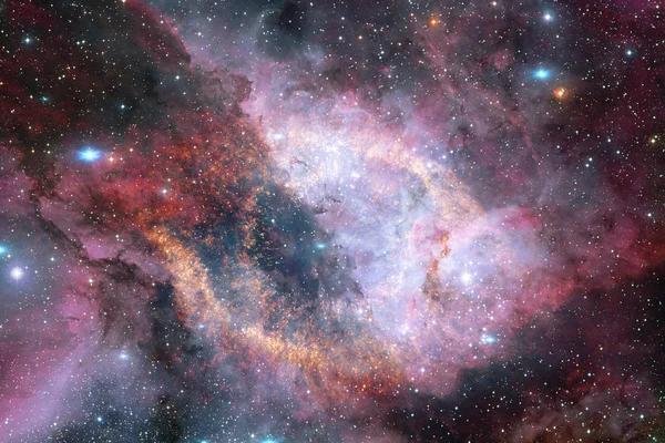 Universo Lleno Estrellas Nebulosas Galaxias Arte Cósmico Papel Pintado Ciencia —  Fotos de Stock