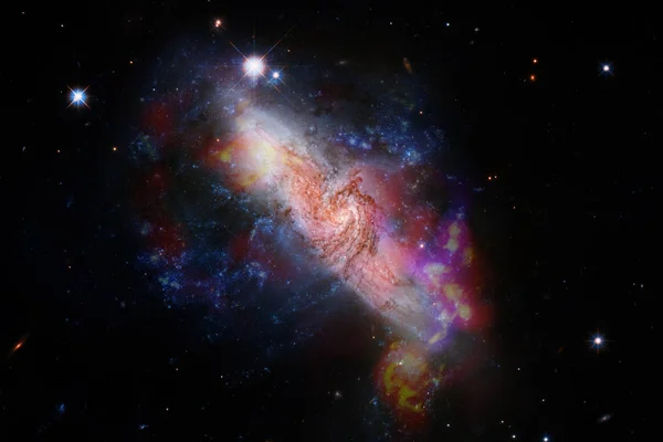Nebulosas Estrellas Espacio Profundo Arte Cósmico Papel Pintado Ciencia Ficción — Foto de Stock