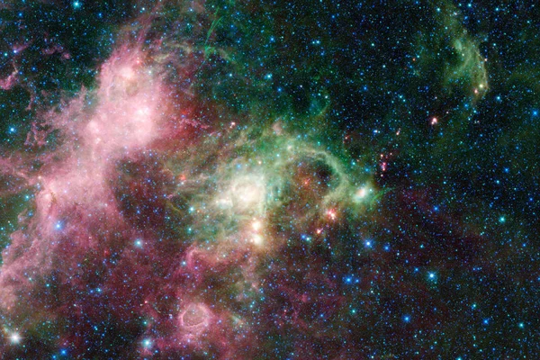 Félelmetes galaxis a világűrben. Starfields-végtelen kozmosz. — Stock Fotó