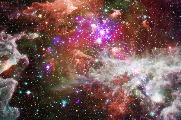 Красивый фон галактики с туманностью, звездной пылью и яркими звездами . — стоковое фото