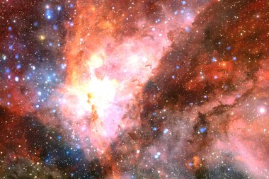 Evren yıldız, Bulutsusu ve galaksi dolu. Kozmik sanat, bilim kurgu duvar kağıdı. Nasa tarafından döşenmiş bu görüntü unsurları