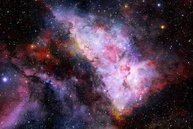 Evren yıldız, Bulutsusu ve galaksi dolu. Kozmik sanat, bilim kurgu duvar kağıdı. Nasa tarafından döşenmiş bu görüntü unsurları