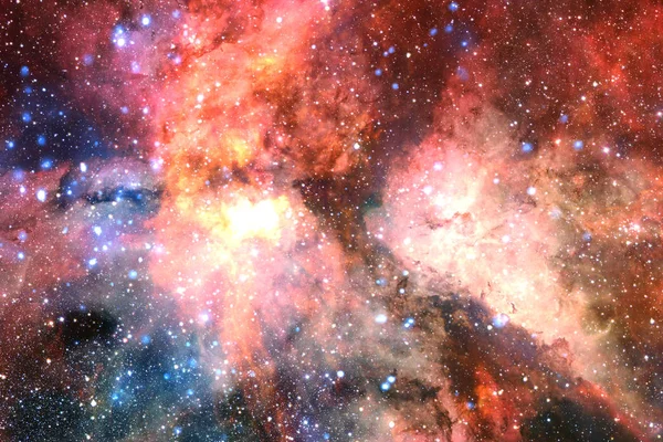 Bilim kurgu uzay wallpaper, galaksiler ve korku veren kozmik görüntüdeki nebulanın — Stok fotoğraf