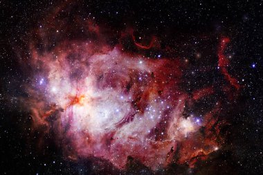 Güzel galaksi Bulutsusu, stardust ve parlak yıldızlar arka plan. Nasa tarafından döşenmiş bu görüntü unsurları.