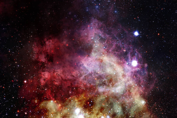 Великолепная галактика в космосе. Звездные поля бесконечного космоса. Элементы этого изображения предоставлены НАСА
