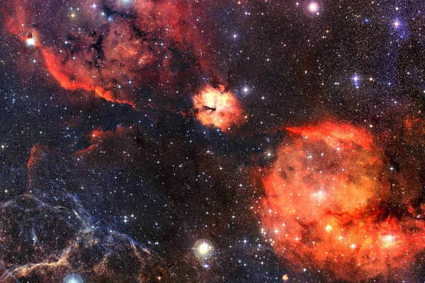 Starfield Poussière Étoiles Nébuleuse Dans Univers Magnifique Sans Fin Éléments — Photo