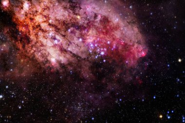 Bilim kurgu uzay wallpaper, galaksiler ve korku veren kozmik görüntüdeki nebulanın