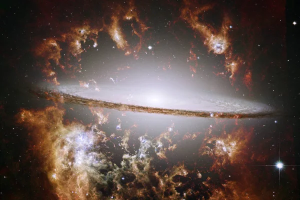 Miles de millones de galaxias en el universo. Fondo de espacio abstracto . — Foto de Stock