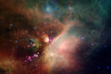 Derin uzay. Bilim kurgu fantezi yüksek çözünürlüklü duvar kağıdı için ideal.